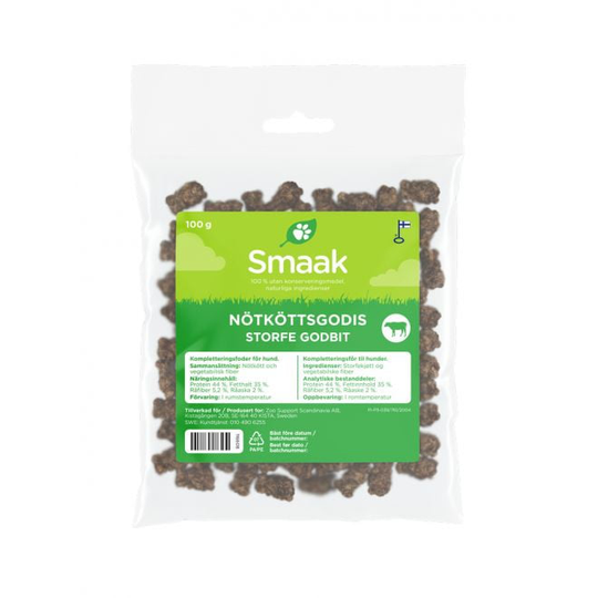 Smaak Hundgodis Nötkött 100 g