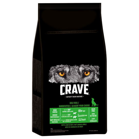 25 % rabatt! Crave Adult torrfoder för hund - Lamb & Beef (7 kg )