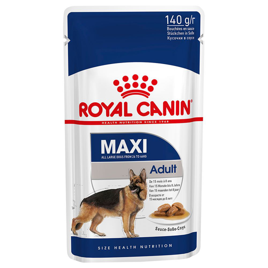 10 / 12 påsar på köpet! 40 x 140 g / 48 x 85 g Royal Canin Size i sås - Maxi Adult (40 x 140 g)