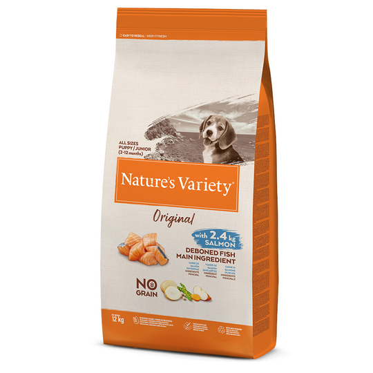 Nature's Variety Original No Grain Junior Salmon - 12 kg