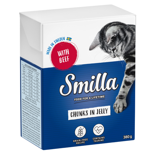 Smilla Chunks i gelé 6 x 380 g Nötkött