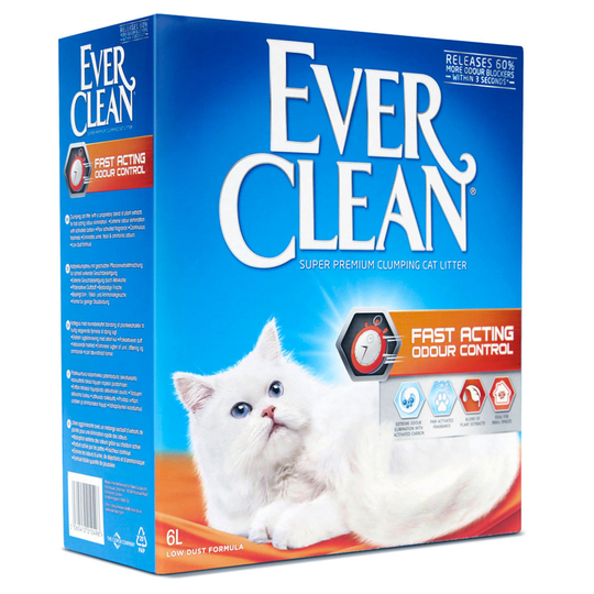 Ever Clean® Fast Acting Odour Control Clumping kattsand - 6 l