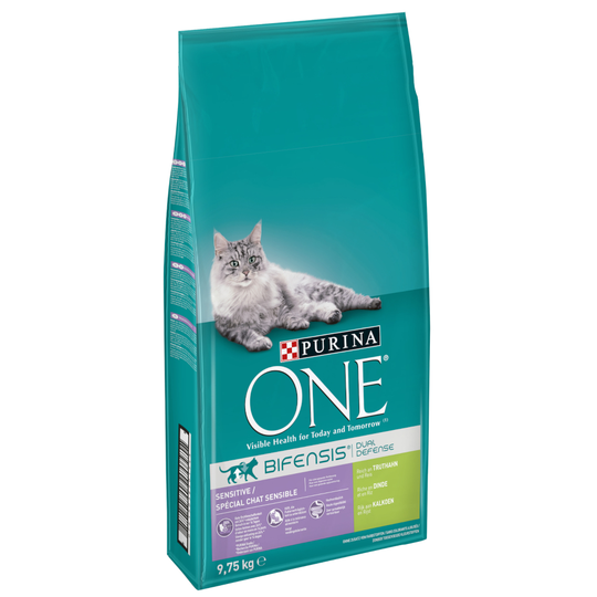 20 % rabatt på 2 x 9,75 kg Purina ONE kattfoder - Sensitive