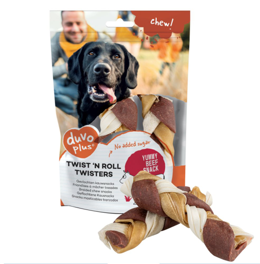 Twist 'n Roll Flätade Tuggben - 2-pack