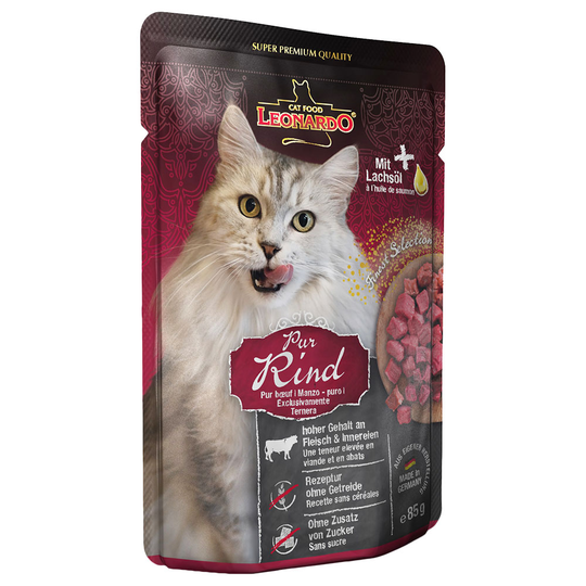 Leonardo Finest Selection Pouch 16 x 85 g Pure Beef