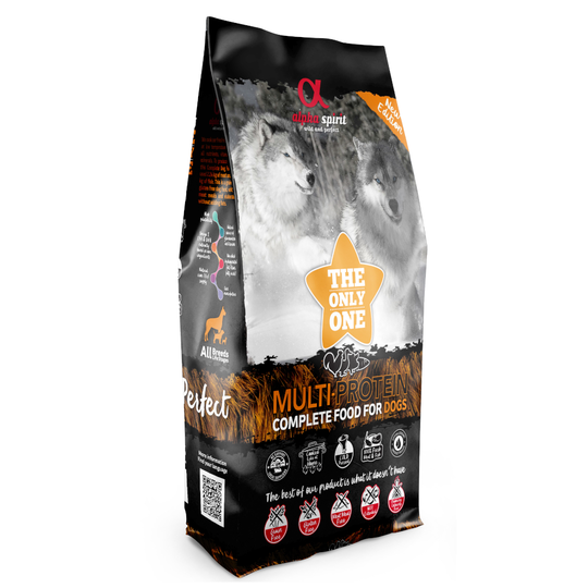 alpha spirit The Only One Multiprotein hundfoder Ekonomipack: 2 x 12 kg