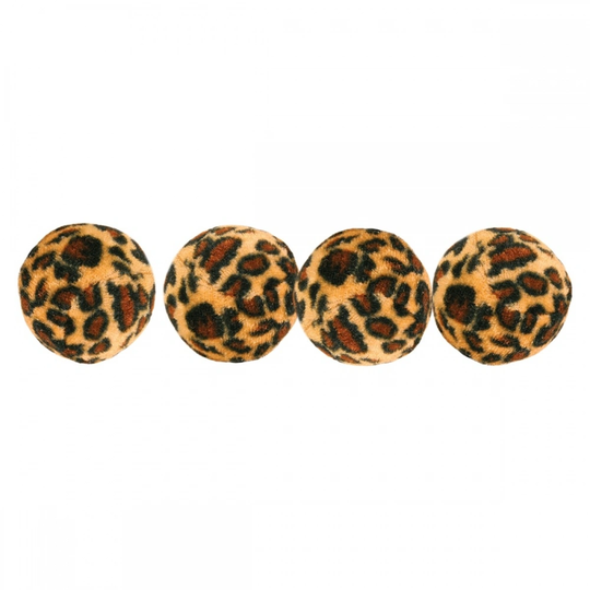 Trixie Leopardbollar 4-pack