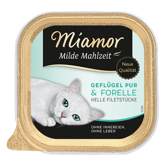 Miamor Mild Meal 6 x 100 g - Höns & öring