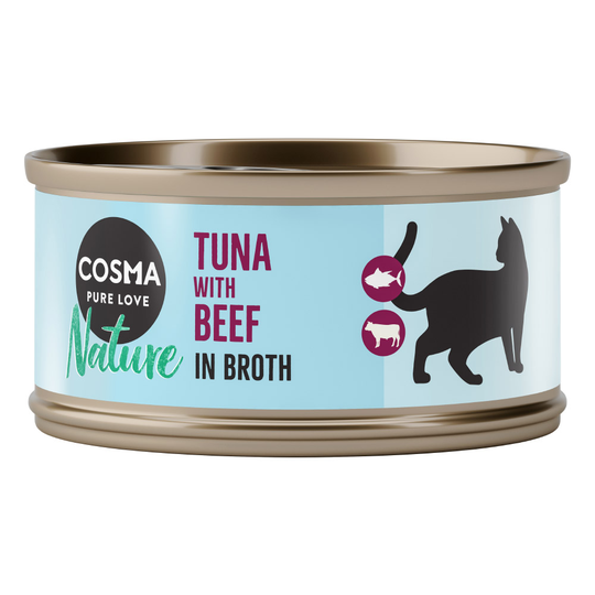 Ekonomipack: Cosma Nature 48 x 70 g Tonfisk & nötkött