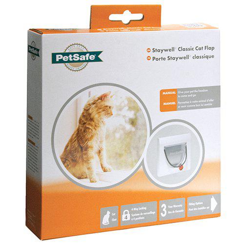 PetSafe Vit 4-vägs Kattdörr Staywell