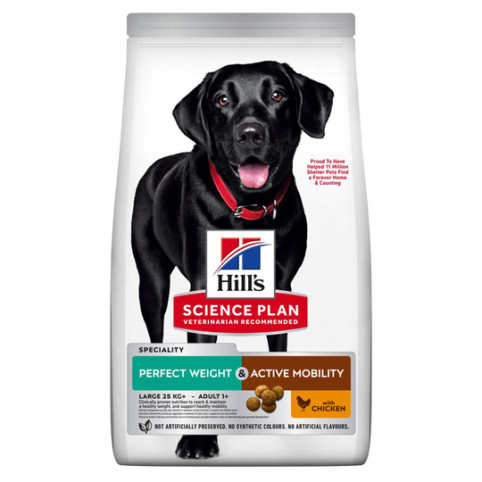 Hill's Science Plan hundfoder till sparpris! - Adult Perfect Weight & Active Mobility Large Chicken (12 kg)