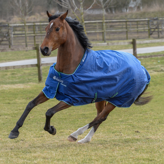 Bucas - Smartex Turnout Rain Regntäcke 0 g - Blå (140 cm)