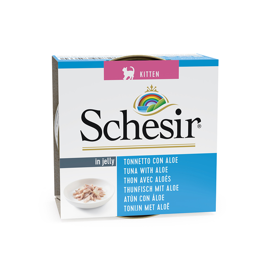 Schesir i gelé 6 x 85 g Kitten: Tonfisk & Aloe