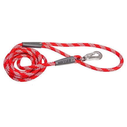 Koppel Runt m. Reflex, Pistolhake - Röd / 180 cm