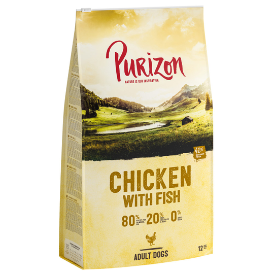 Ekonomipack: Purizon hundfoder 2 x 12 kg - Adult Chicken & Fish - Grain Free
