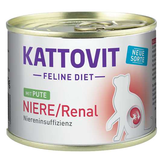 Kattovit Renal (njursvikt), 185 g 12 x 185 g Kalkon