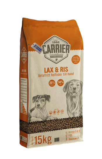 Lax & Ris Hundfoder - 15 kg