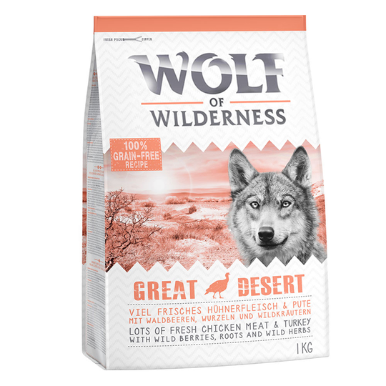 Wolf of Wilderness Adult Great Desert - Turkey - 1 kg