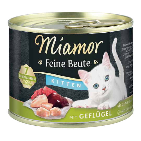 Ekonomipack: Miamor Feine Beute 24 x 185 g Kitten Hönskött