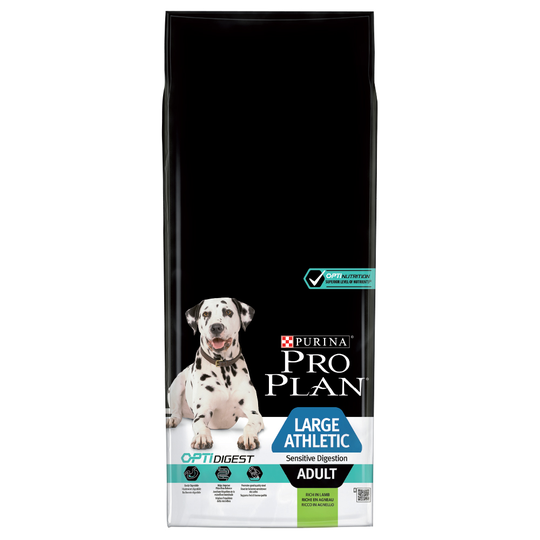 Pro Plan Large Adult Athletic Lamb & Rice OPTIDIGEST Ekonomipack: 2 x 14 kg