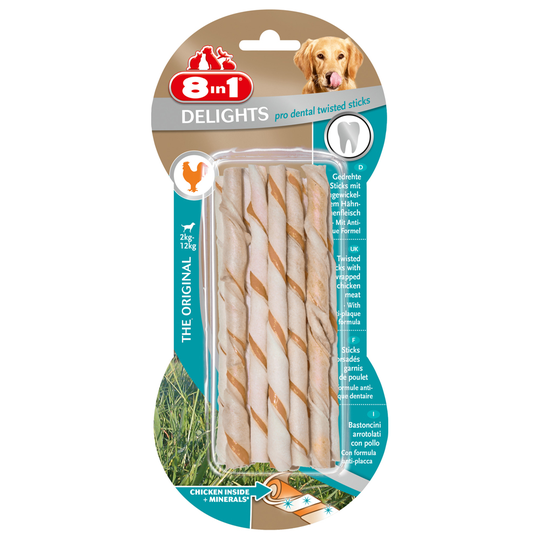 8in1 Delights Pro Dental Sticks kyckling - 75 g (3 st)