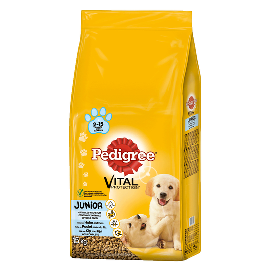 Pedigree Junior Medium Chicken & Rice - Ekonomipack: 2 x 15 kg