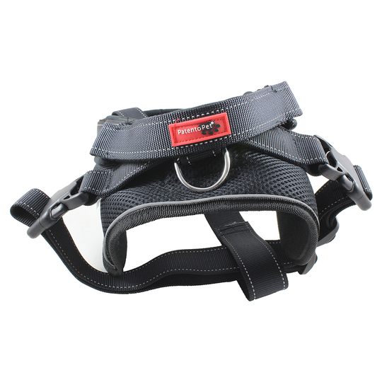 Jockey Long Leash sele med utdragbart koppel, svart - Stl. XL: bröstomfång 71-96 cm