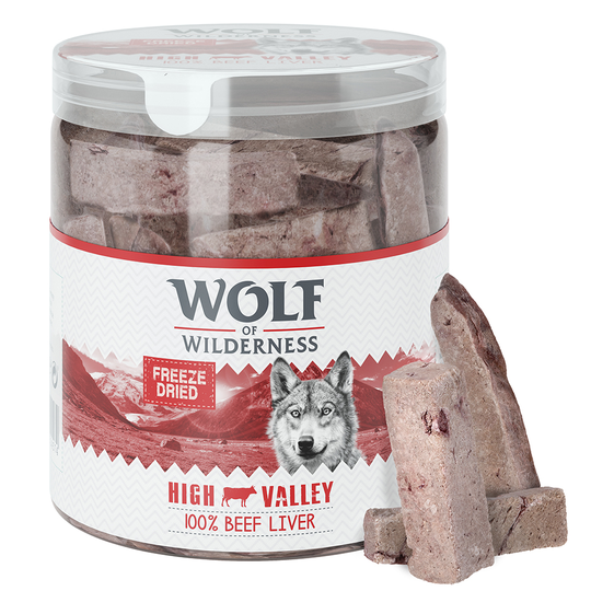 Extra lågt Cyberweek-pris! Wolf of Wilderness - RAW Snacks - Oxlever (90 g)