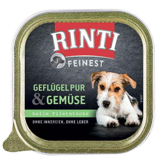 RINTI Finest 11 x 150 g - Fjäderfä & grönsaker