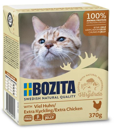 Bitar i Gelé med kyckling för katt - 6 st x 370 g