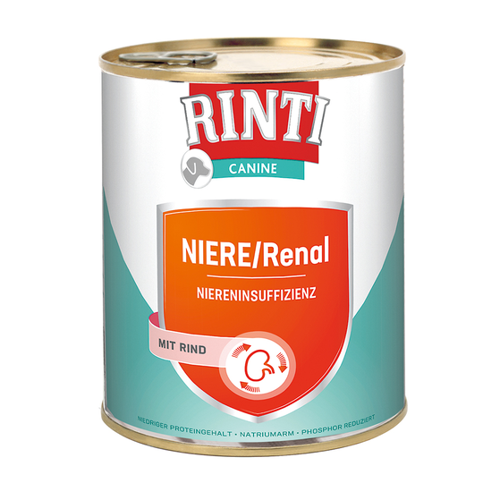 RINTI Canine Renal Kidney Diet Beef 800 g - 6 x 800 g