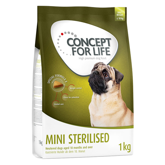 Concept for Life 1 / 1,5 kg till lågt prova-på-pris! - Mini Sterilised 1 kg