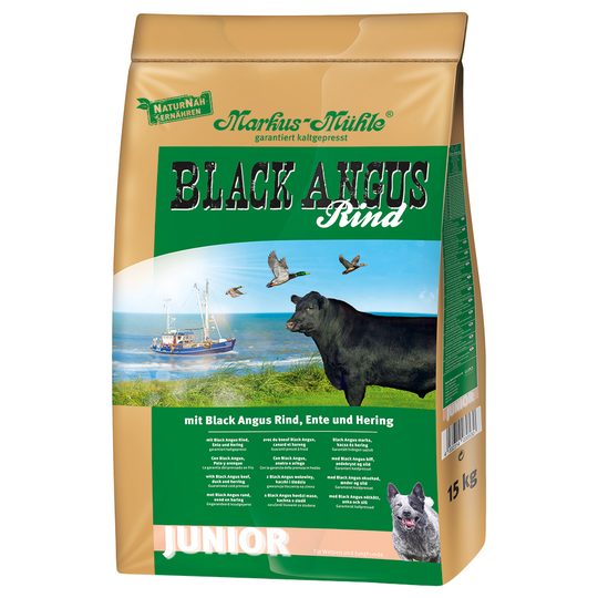 Ekonomipack: Markus-Mühle hundfoder 2 x 15 kg - Black Angus Junior (2 x 15 kg)