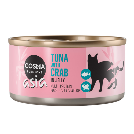 Cosma Asia in Jelly 6 x 170 g - Tonfisk & krabbkött