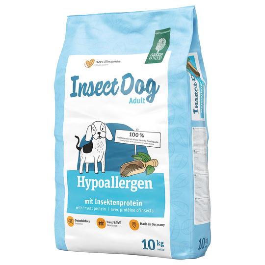 8 + 2 kg på köpet! 10 kg Green Petfood - InsectDog Hypoallergen