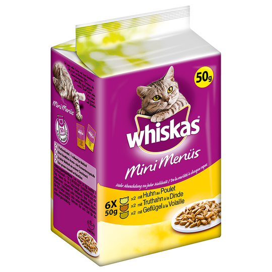 Ekonomipack: Whiskas Fresh Menue 72 x 50 g - Kyckling, kalkon, fjäderfä i sås