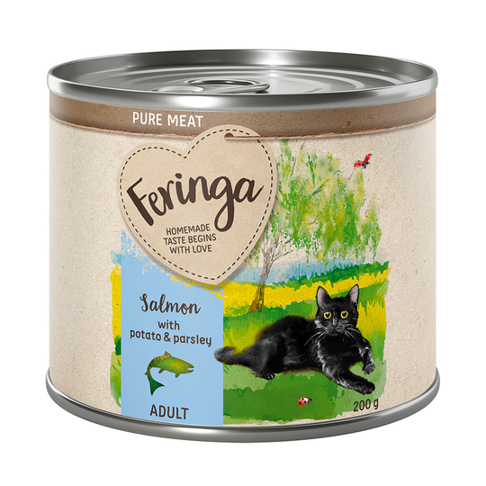 Ekonomipack: Feringa Pure Meat Menue 18 x 200 g - Lax med potatis & persilja