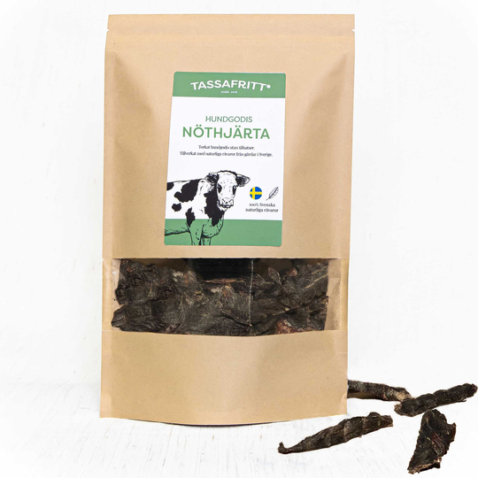 Svenskt Hundgodis Nöthjärta - 100 g