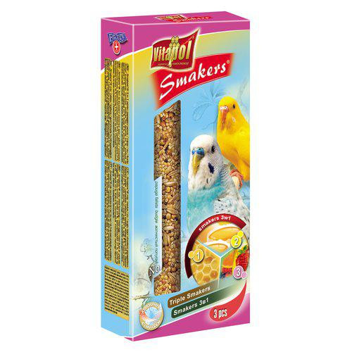 Smakers Undulat Tillskottsfoder - Frukt/Honung/Ägg