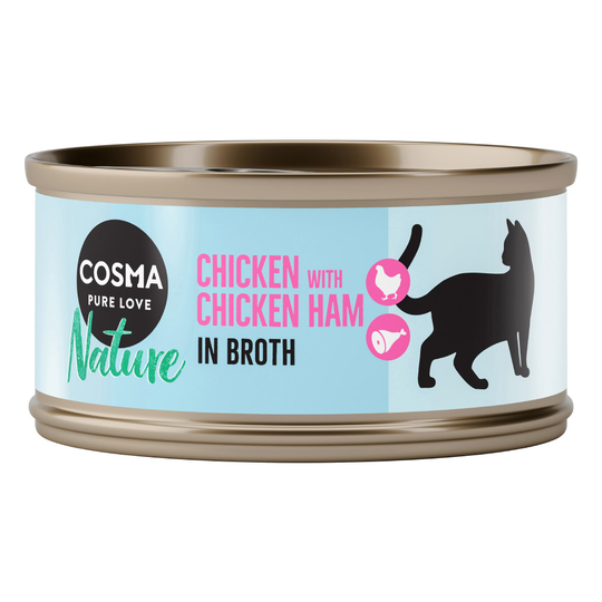 Cosma Nature 24 x 70 g till kanonpris! - Kyckling & kycklingskinka