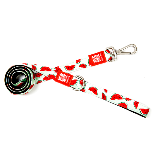 Max & Molly Watermelon Short Leash koppel - Stl. XS: 120 cm långt, 10 mm brett
