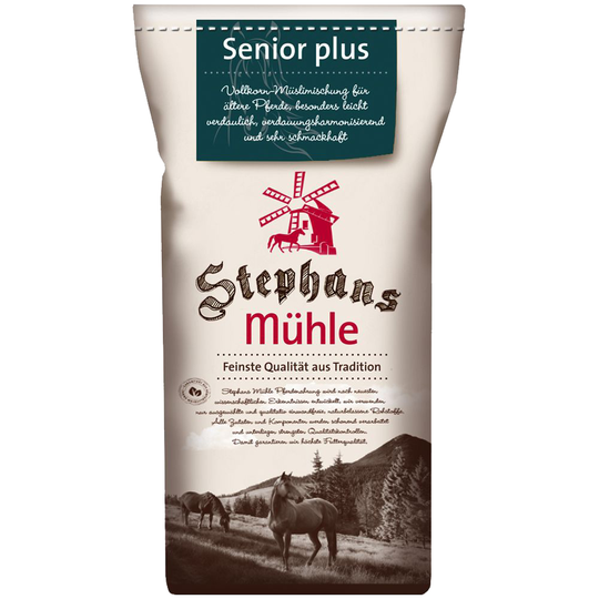 Stephans Mühle Senior plus hästfoder - 25 kg
