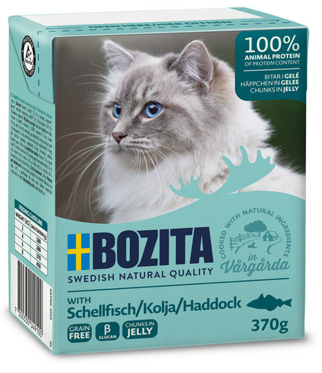 Bitar i Gelé Kolja för katt - 6 st x 370 g