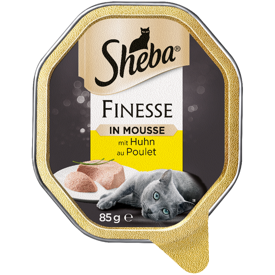 Sheba 22 x 85 g portionsform - Mousse Kyckling