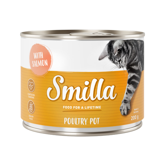Smilla Poultry Pot 6 x 200 g - Mört fjäderfäkött med lax