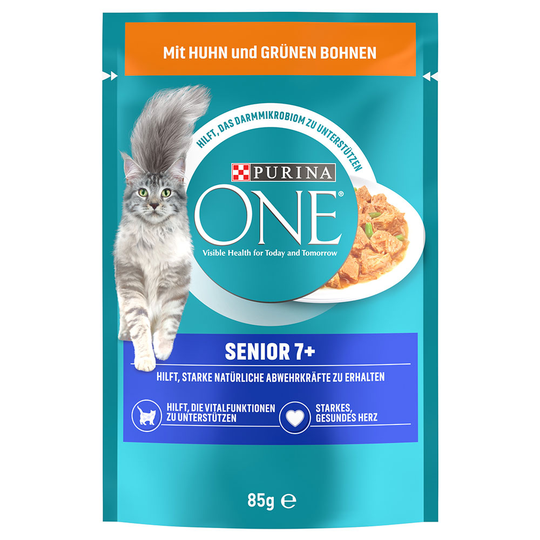 Purina ONE Senior 7+ Kyckling - 26 x 85 g Kyckling
