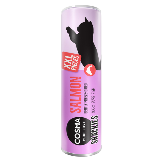 Cosma Snackies XXL - frystorkat kattgodis NY! Lax 22 g