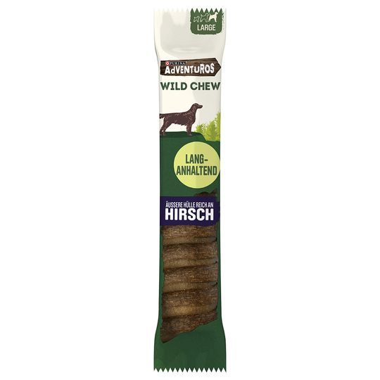 2 + 2 på köpet! 4 x AdVENTuROS hundgodis - 4 x 200 g Wild Chew stora hundar