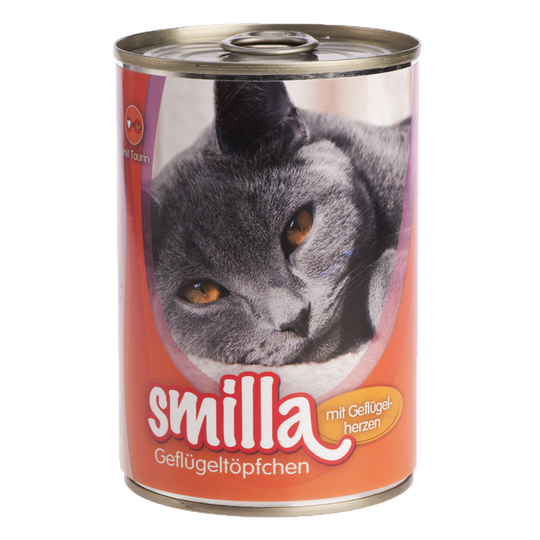Ekonomipack: Smilla Poultry Pot 24 x 400 g - Mört fjäderfäkött med fjäderfähjärtan