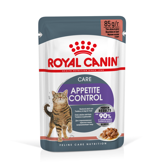 36 + 12 på köpet! 48 x 85 g Royal Canin våtfoder katt - Appetite Control i sås